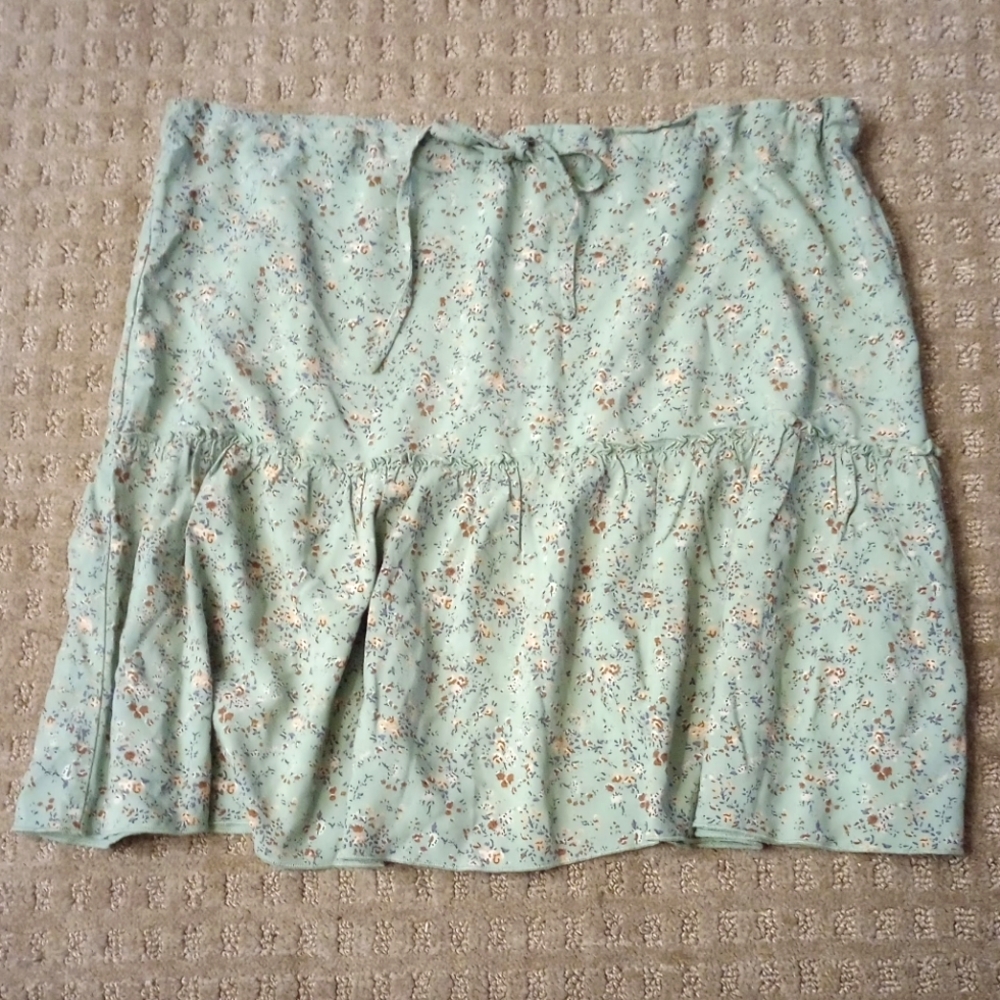 Brandy Melville Floral Mini Skirt